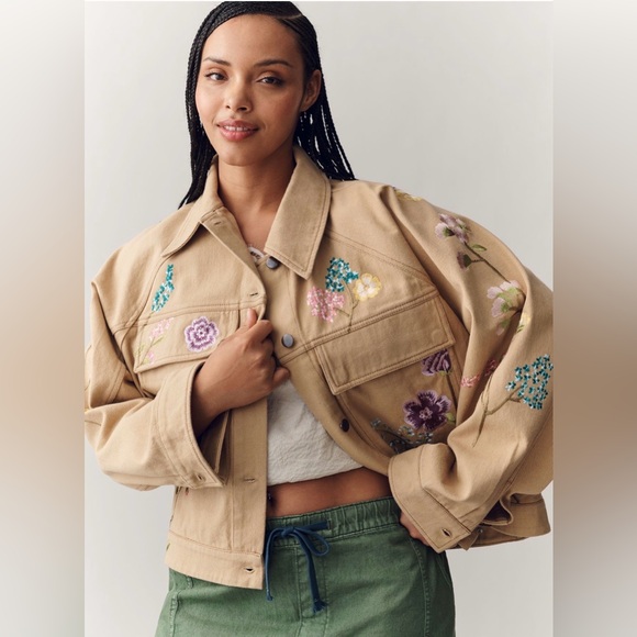 Anthropologie Jackets & Blazers - Anthropologie Floral Embroidered Jacket, SMALL NWT